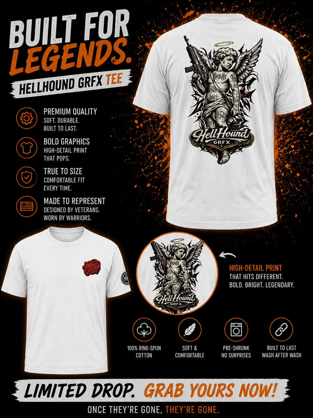 HHGRFX Angel Graphic T-Shirt